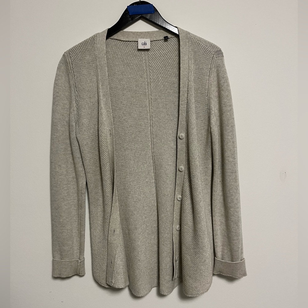 Cabi 3161 - Gray Knit Sweater